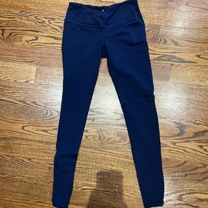 Athleta women leggings; navy